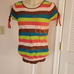 Striped multicolor Sonia Rykiel top,